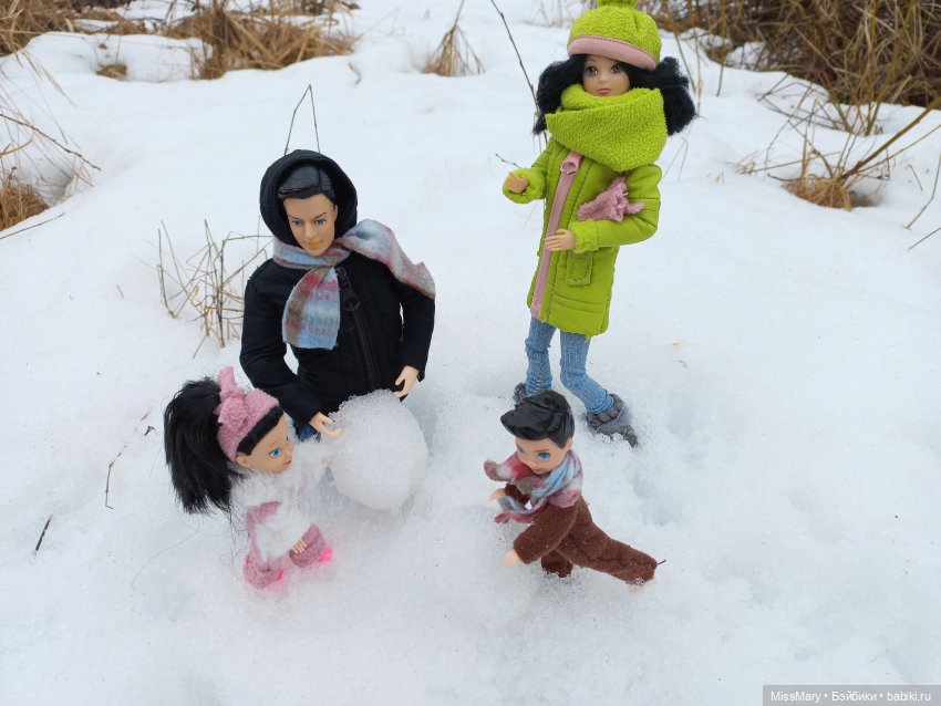 Выходной с мамой и папой | Бэйбики Выходной с мамой и папой — Разные шарнирные куклы (не БЖД): редкие