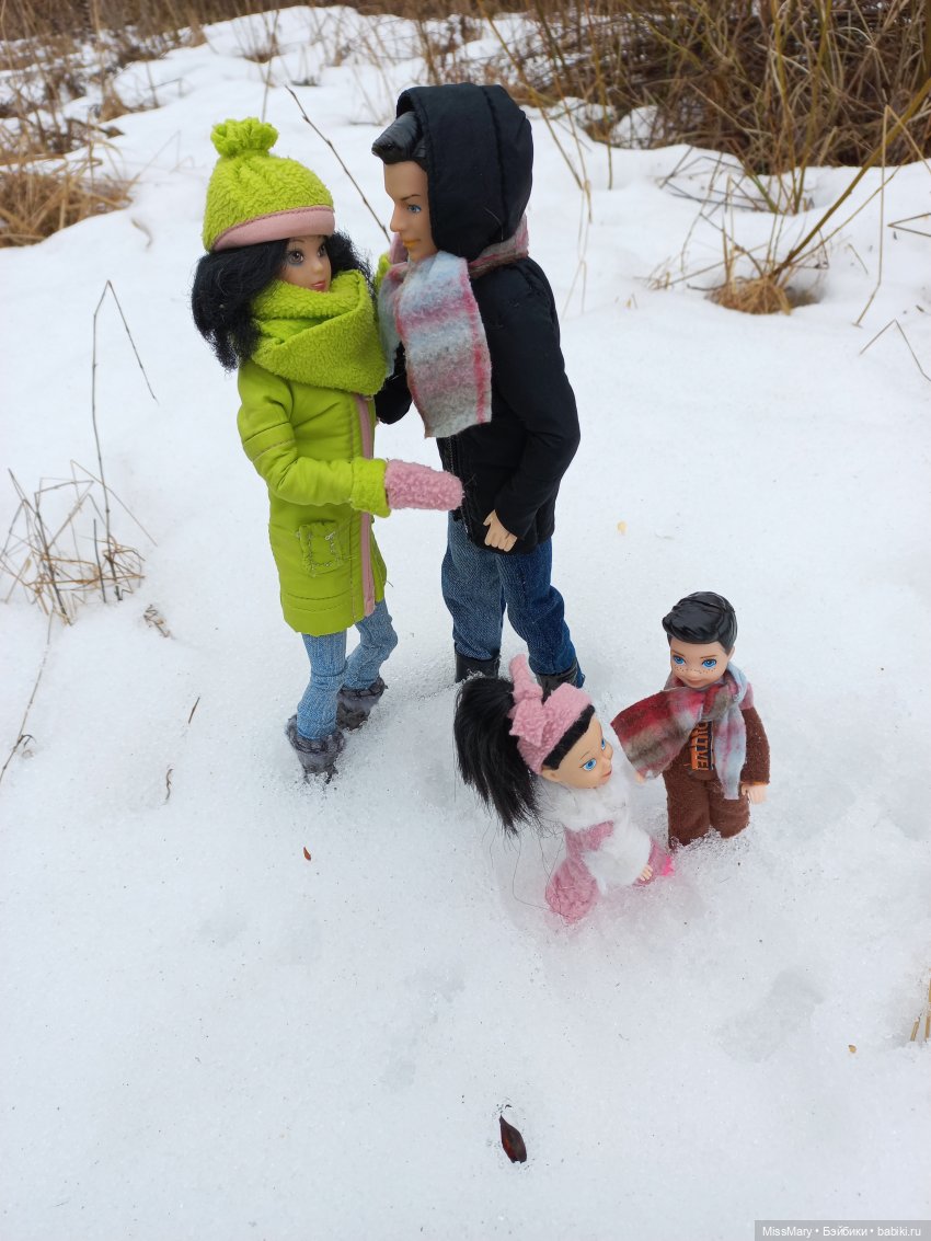 Выходной с мамой и папой | Бэйбики Выходной с мамой и папой — Разные шарнирные куклы (не БЖД): редкие (фото 6)