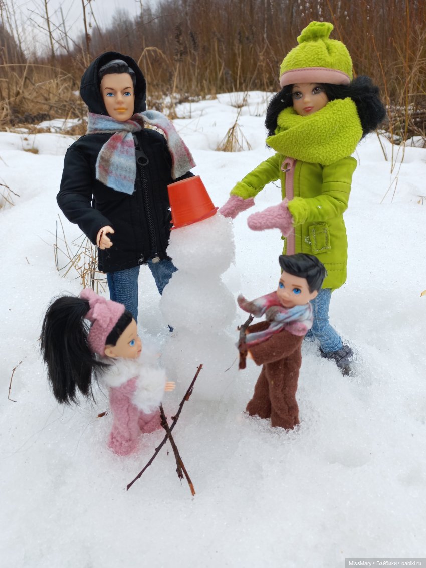 Выходной с мамой и папой | Бэйбики Выходной с мамой и папой — Разные шарнирные куклы (не БЖД): редкие