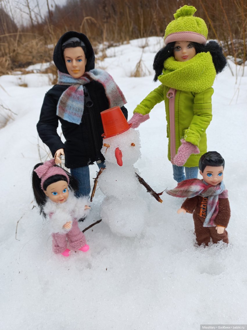 Выходной с мамой и папой | Бэйбики Выходной с мамой и папой — Разные шарнирные куклы (не БЖД): редкие