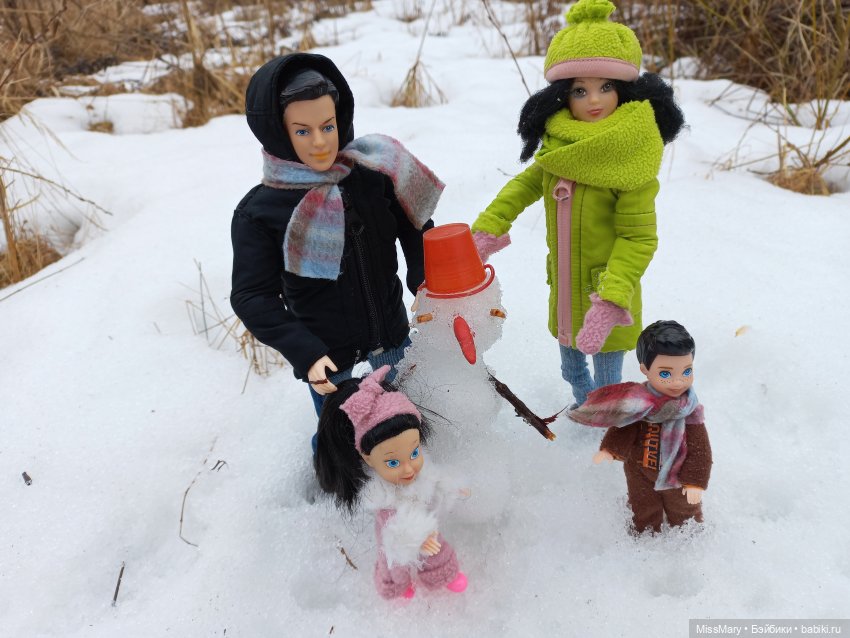 Выходной с мамой и папой | Бэйбики Выходной с мамой и папой — Разные шарнирные куклы (не БЖД): редкие