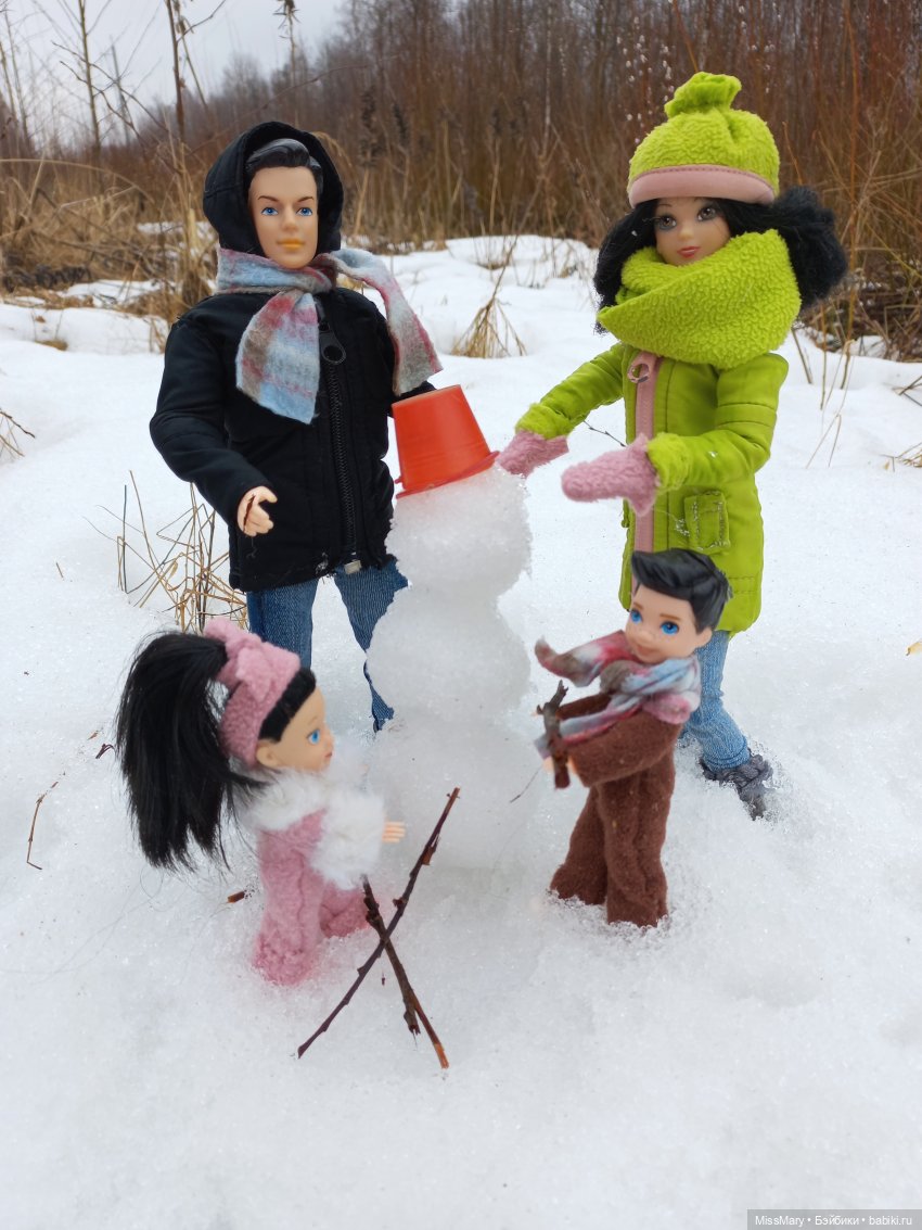 Выходной с мамой и папой | Бэйбики Выходной с мамой и папой — Разные шарнирные куклы (не БЖД): редкие
