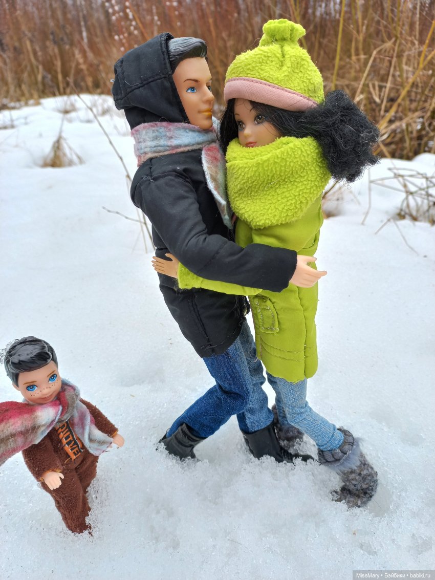Выходной с мамой и папой | Бэйбики Выходной с мамой и папой — Разные шарнирные куклы (не БЖД): редкие
