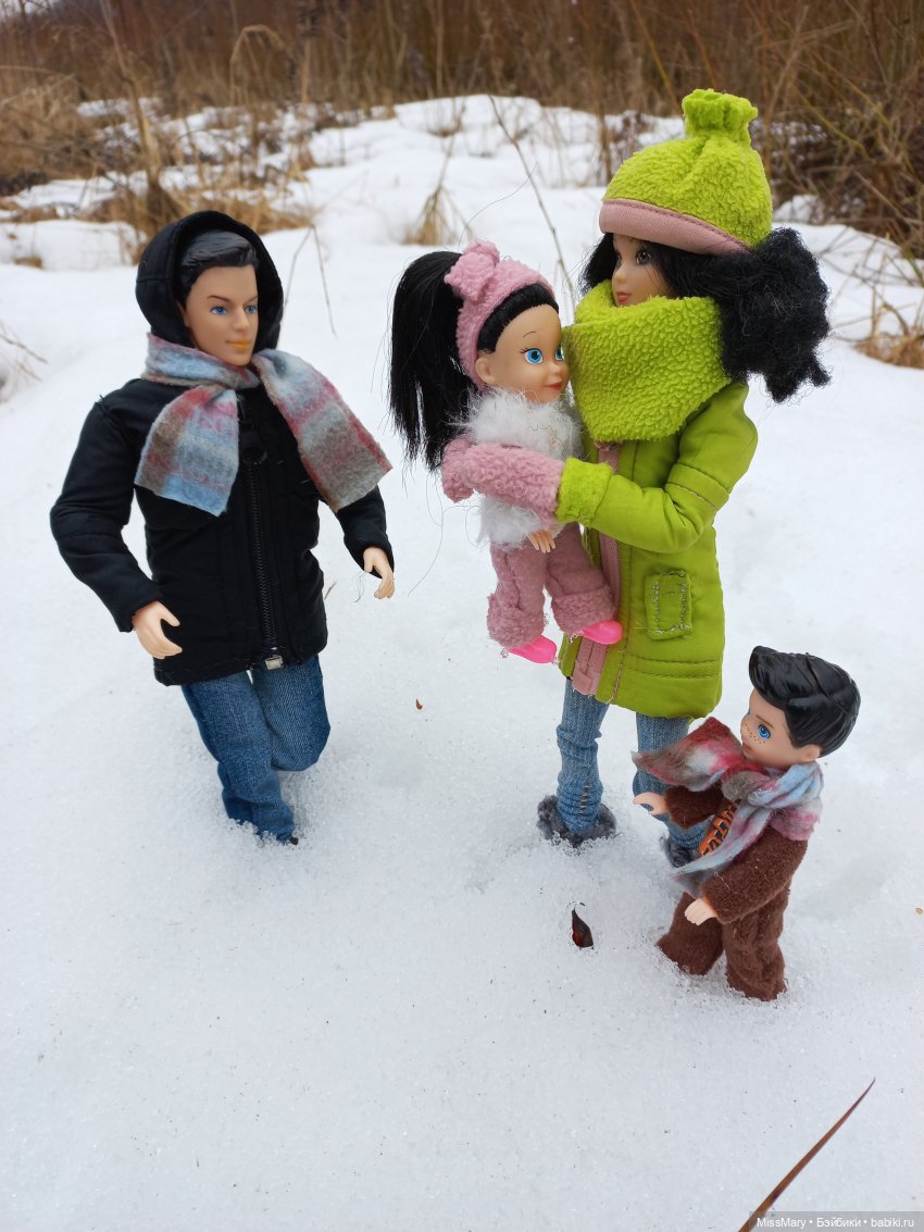 Выходной с мамой и папой | Бэйбики Выходной с мамой и папой — Разные шарнирные куклы (не БЖД): редкие (фото 8)