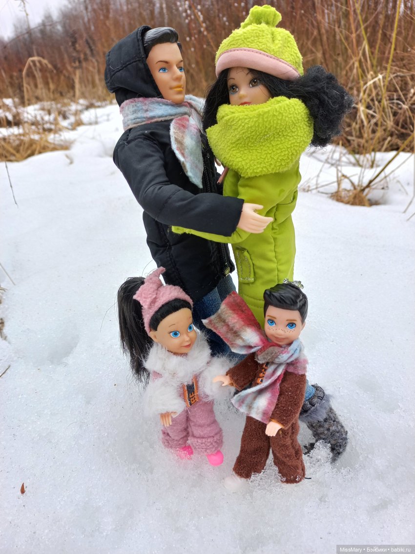 Выходной с мамой и папой | Бэйбики Выходной с мамой и папой — Разные шарнирные куклы (не БЖД): редкие