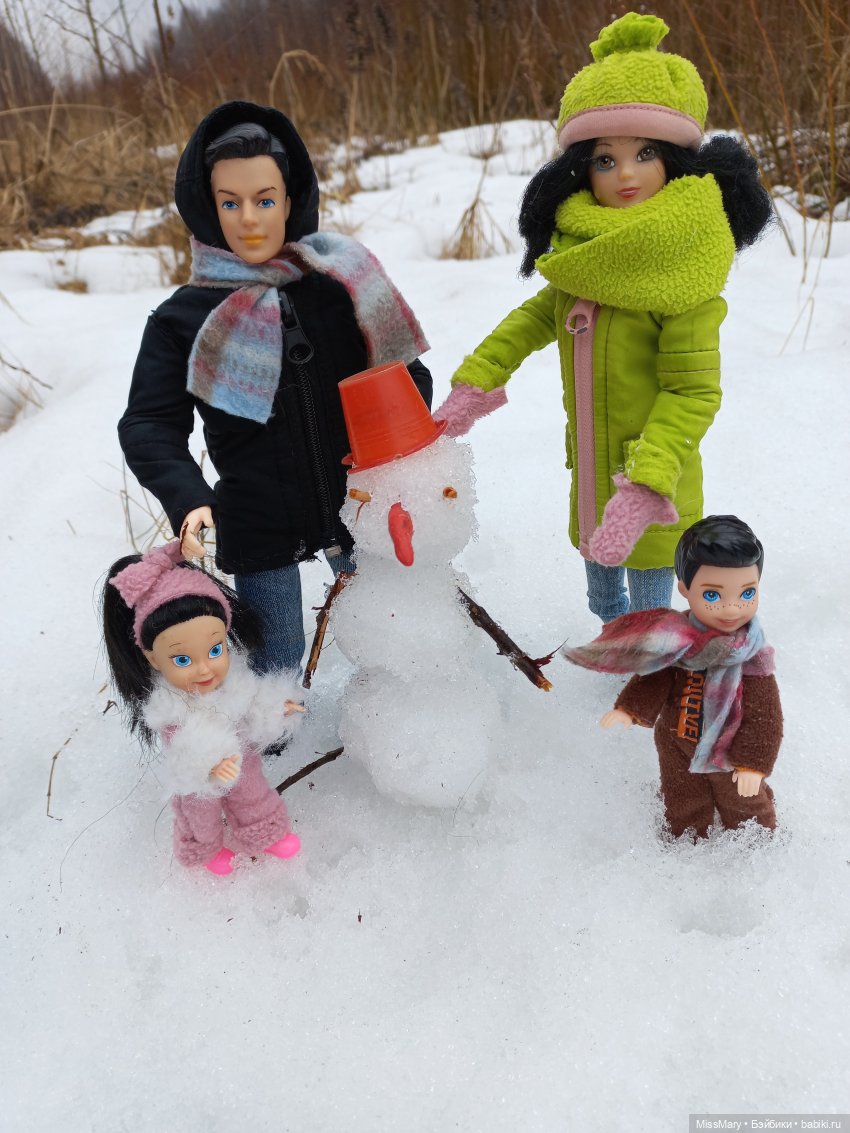 Выходной с мамой и папой | Бэйбики Выходной с мамой и папой — Разные шарнирные куклы (не БЖД): редкие