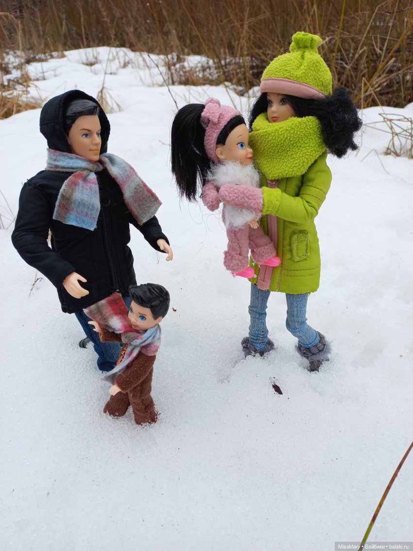 Выходной с мамой и папой | Бэйбики Выходной с мамой и папой — Разные шарнирные куклы (не БЖД): редкие (фото 9)