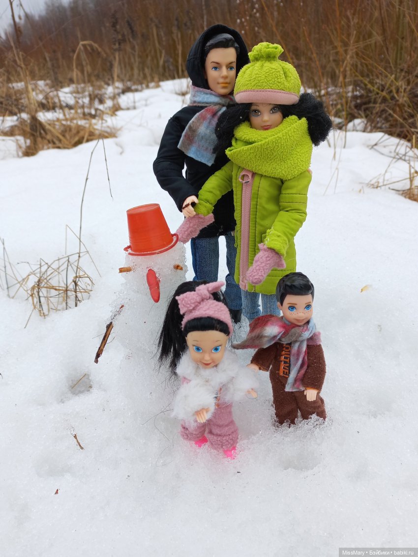 Выходной с мамой и папой | Бэйбики Выходной с мамой и папой — Разные шарнирные куклы (не БЖД): редкие
