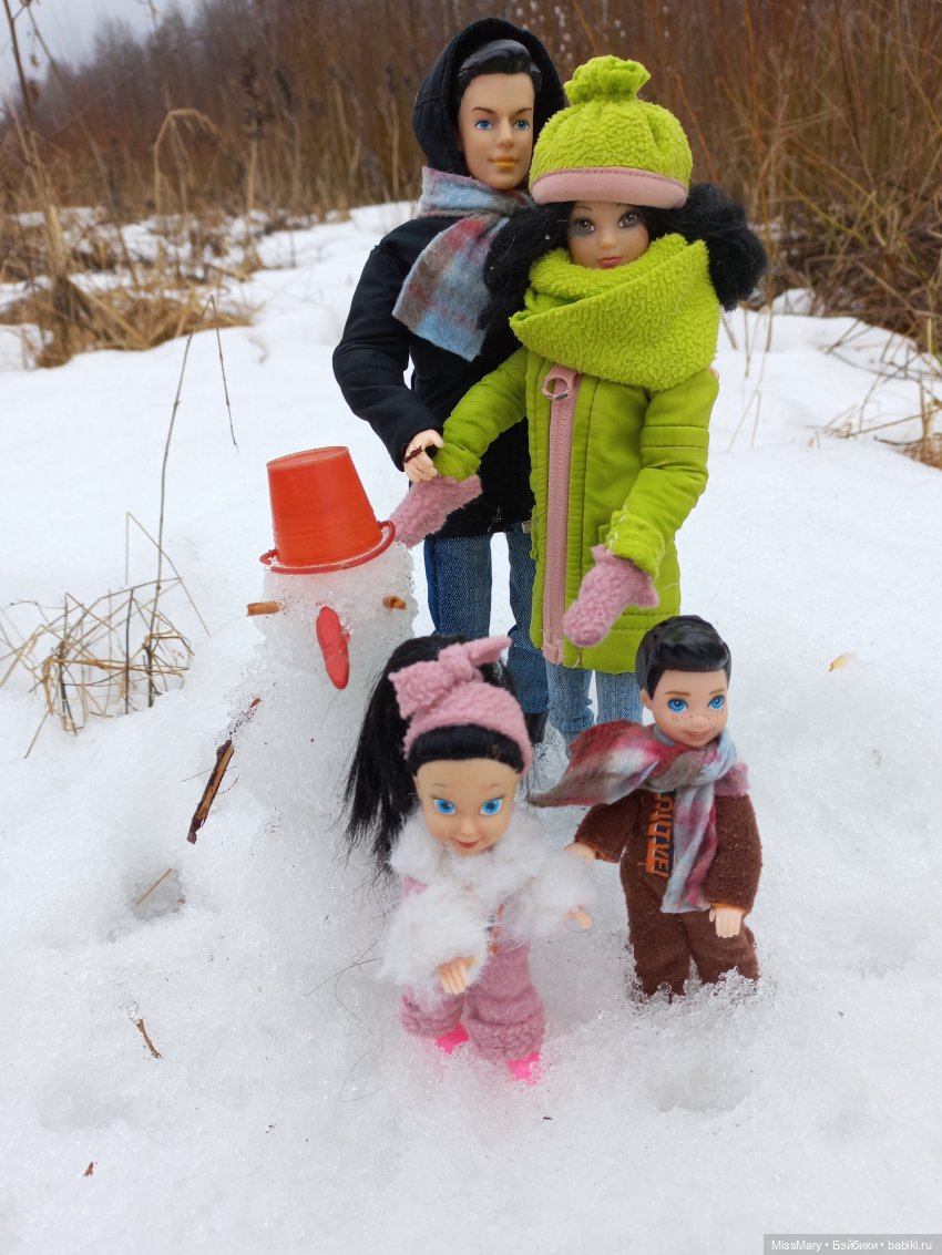 Выходной с мамой и папой | Бэйбики Выходной с мамой и папой — Разные шарнирные куклы (не БЖД): редкие