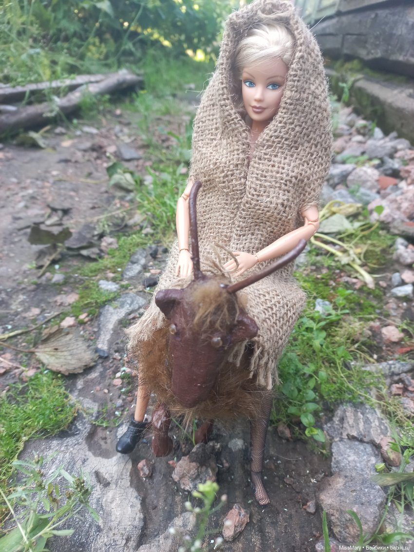 Коза-дереза (мой первый ооак - переделка: коза из лошади) (фото 9)