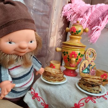 Весёлые картинки. Посиделки на Масленицу