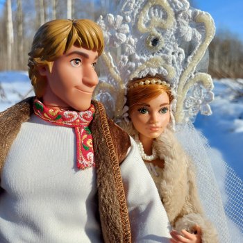 Ваня и Василина. Катание на санях