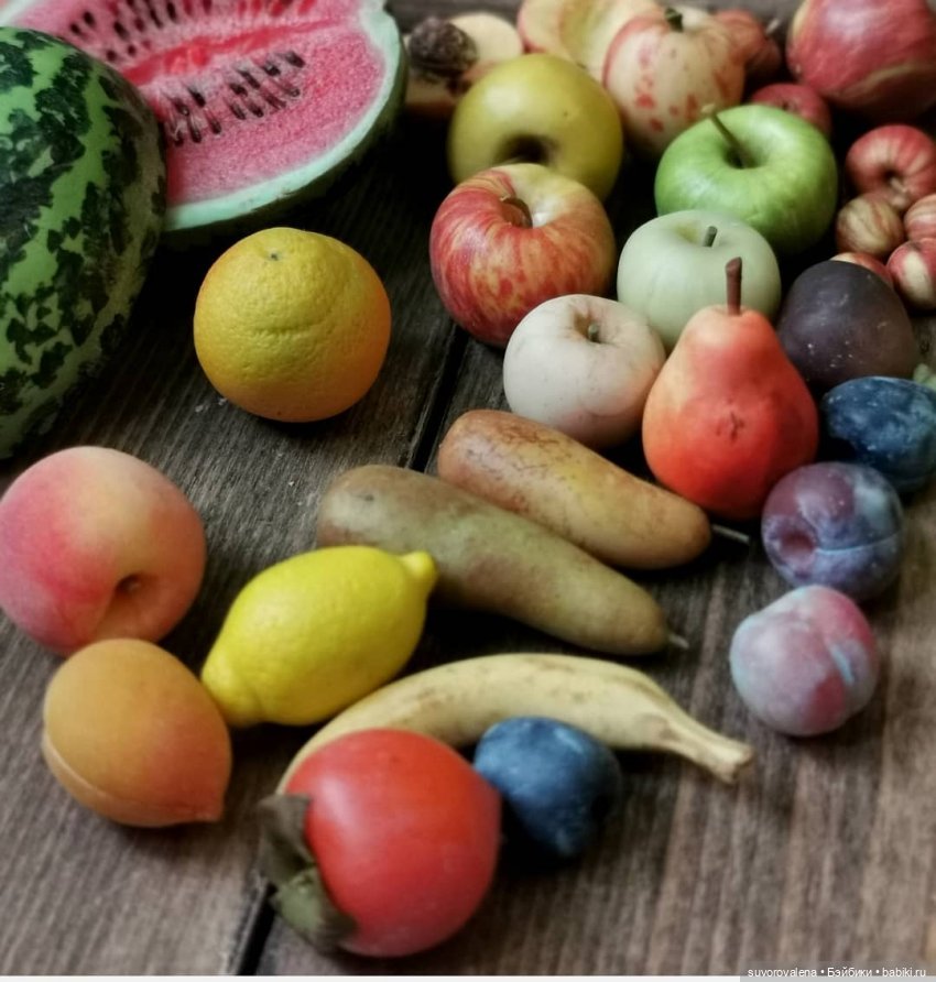 Елена @Polepim_poigraem — Фрукты, овощи, еда для кукол, миниа (фото 3)