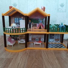 Домик для куколок L.O.L и им подобным с мебелью! Кошечка Лили в подарок! Домик для куколок L.O.L и им подобным с мебелью! Кошечка Лили в подарок!
