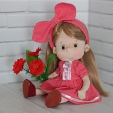 Текстильная куколка ручной работы