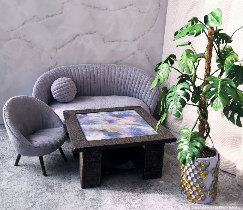 мебель для гостиной, все сделано вручную