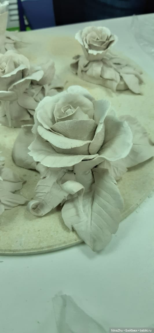 Фарфоровая композиция &amp;amp;quot;Роза&amp;amp;quot;