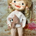 Парик 9-10"(22-23см), 10-11"(24-25см), Qbaby, Amydoll