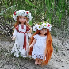 Праздник Ивана Купала : Купава и подружка.