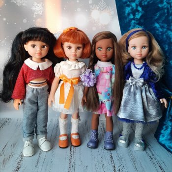 Мои куклы: Эльза, Злата, Лиза и Милана