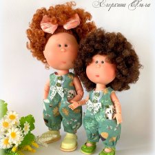 Комбинезоны для большой (30 см) и маленькой (23 см) Миечек