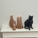 Набор ваз (Прозрачный коричневый)