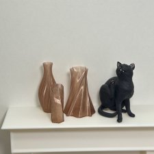 Набор ваз (Прозрачный коричневый)