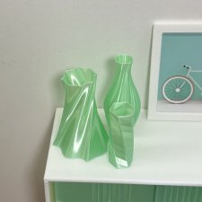 Набор ваз, мятный перламутр