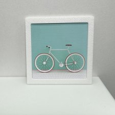 Картина Велосипед в белой раме