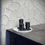 Оплавленные черные свечи 1/6