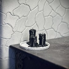 Оплавленные черные свечи 1/6