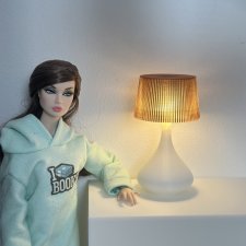 Лампа 1/6 (прозрачный коричневый абажур)