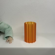 Ваза 2 для кукол 1/6 (прозрачный оранжевый)