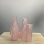 Набор ваз для кукол (розовый кварц)