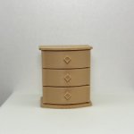 Шкатулка в виде комода (матовый латте)