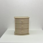 Шкатулка в виде комода (костяной белый)