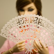 Веер белый 1/6