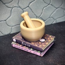 Ступка и толкушка (матовый латте)