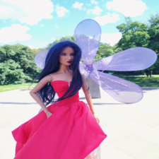 Мадемуазель Моник, прогулка в парке Сиреневый сад