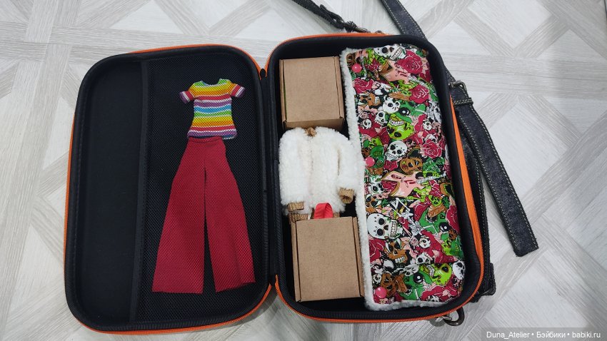 Переноска для куклы из того, что было (фото 5)