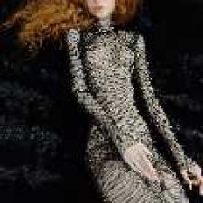 Прозрачный комбинезон, платье