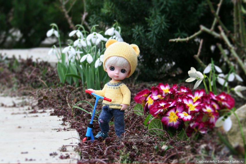Симпатичный подснежник | Бэйбики Симпатичный подснежник — Куклы Baboliy (Баболи