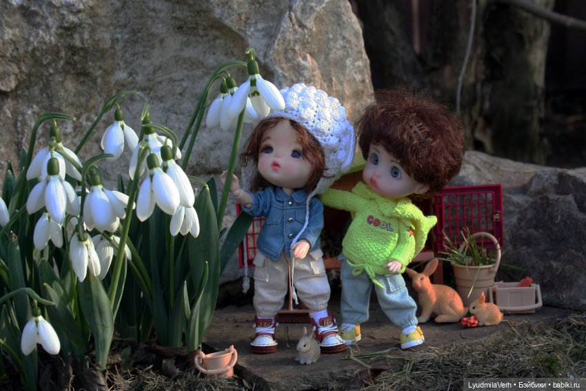 Симпатичный подснежник | Бэйбики Симпатичный подснежник — Куклы Baboliy (Баболи (фото 7)