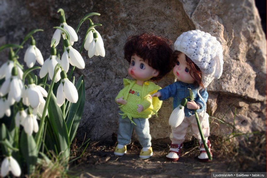 Симпатичный подснежник | Бэйбики Симпатичный подснежник — Куклы Baboliy (Баболи (фото 6)