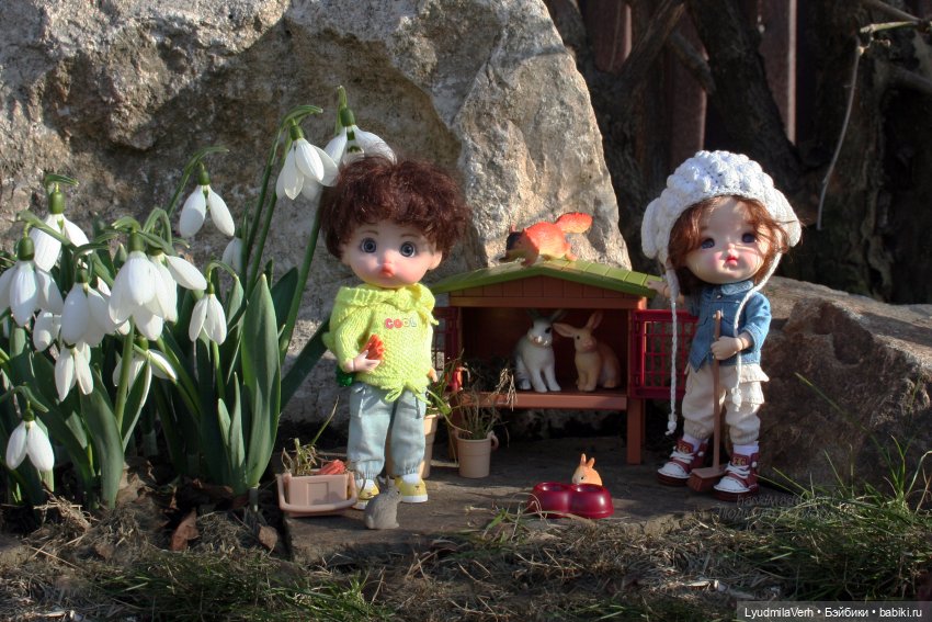Симпатичный подснежник | Бэйбики Симпатичный подснежник — Куклы Baboliy (Баболи (фото 8)