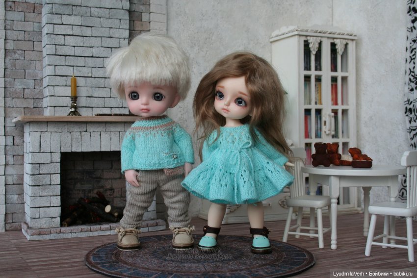 Бирюзовое настоение | Бэйбики Бирюзовое настоение — Куклы Baboliy (Баболи (фото 3)