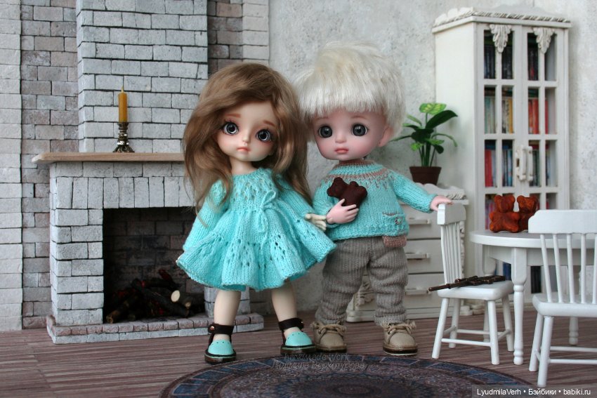 Бирюзовое настоение | Бэйбики Бирюзовое настоение — Куклы Baboliy (Баболи (фото 2)