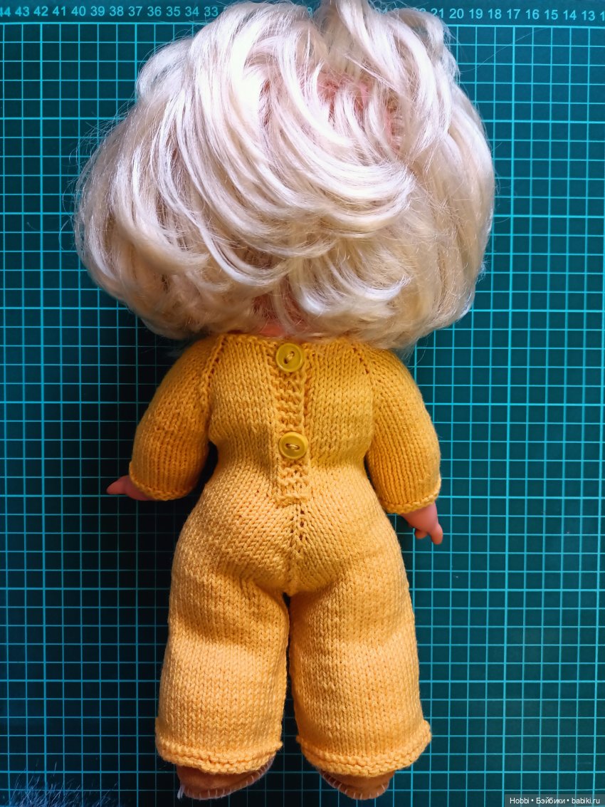 Комбинезон спицами на Тришку-Топтыжку (фото 4)