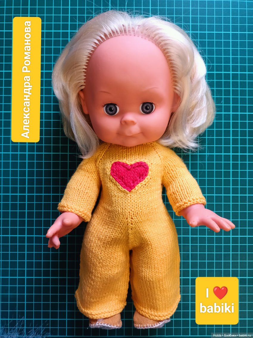 Комбинезон спицами на Тришку-Топтыжку (фото 3)