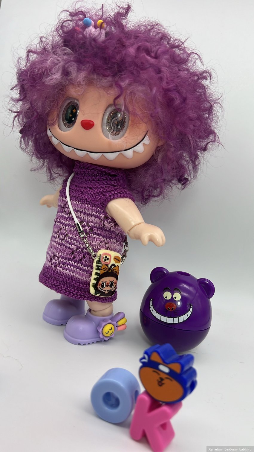 Кржемилька в сиреневом — Игрушки Labubu (Лабубу) и The Monsters: Pop Mart (фото 3)